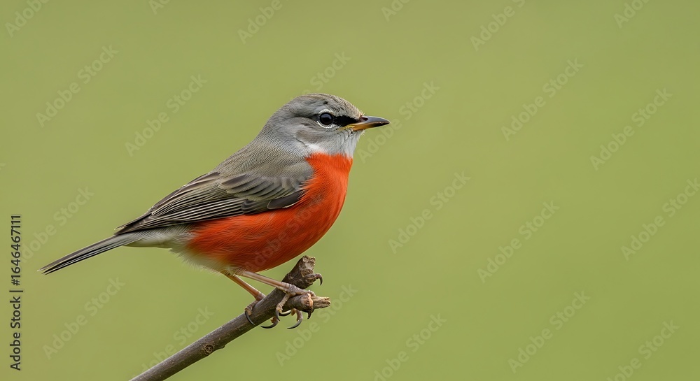 Elegant Robin Chat perched gracefully on a branch showcasing vibrant plumage in nature Elegant Robin Chat perched gracefully on a branch showcasing vibrant plumage in nature