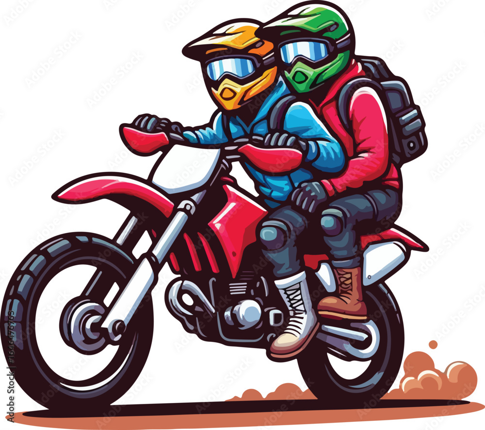 Obraz premium style of dirt bike