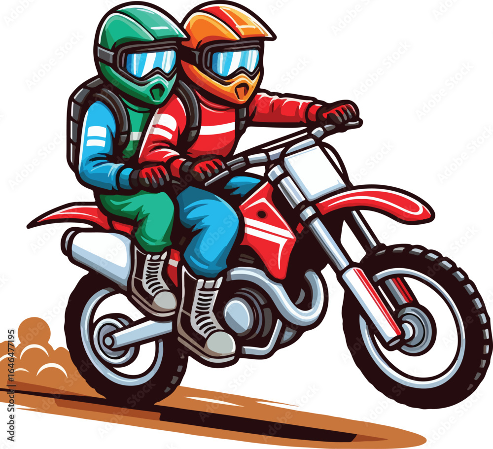 Obraz premium style of dirt bike