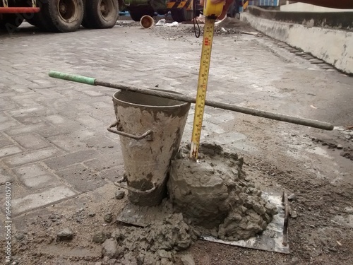 slump test of concrete mix