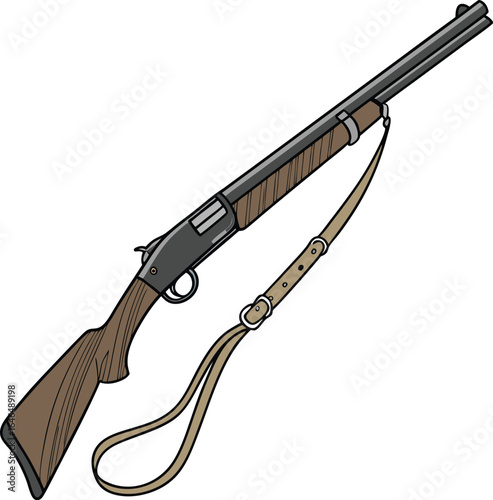 Silhouette assault rifle , ideal for military-themed designs, tactical branding, or defense illustrations