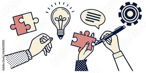 Review  set icons. Containing feedback, rating, testimonial, satisfaction, comment, opinion, like, customer, recommend and more. Solid vector icons col.