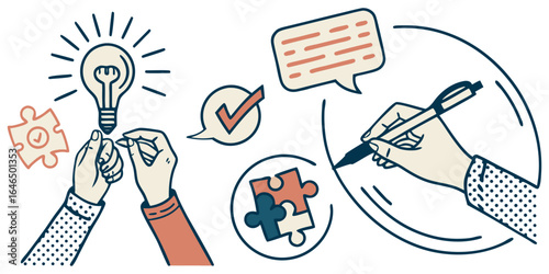 Review  set icons. Containing feedback, rating, testimonial, satisfaction, comment, opinion, like, customer, recommend and more. Solid vector icons col.
