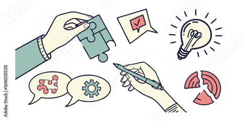 Review  set icons. Containing feedback, rating, testimonial, satisfaction, comment, opinion, like, customer, recommend and more. Solid vector icons col.