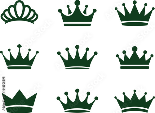 A Collection of Regal Crowns A Variety of Styles Representing Sovereignty Authority Nobility Legacy Prestige and Heritage A Timeless Symbol of Power and Distinction