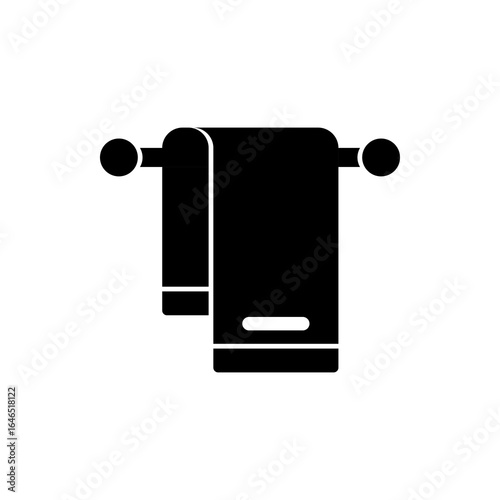 towel hook icon, modern vector isolated on white background.
