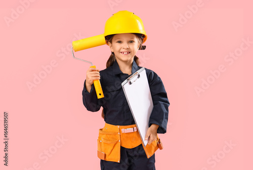 Cute little architect with ...