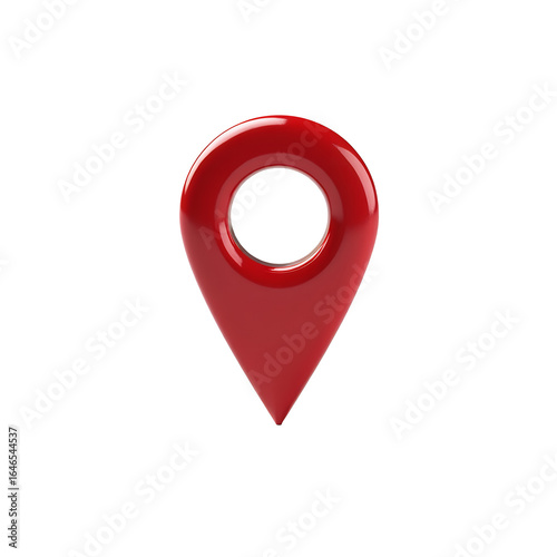 Free Download Shiny Red Location Pin isolated on a transparent background map marker navigation - GFXLoad