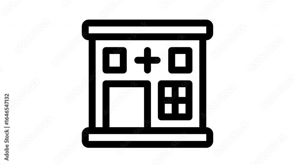 pharmacy minimalist stroke animation