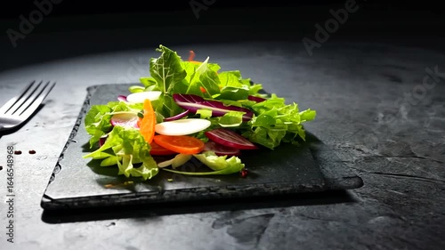 sandwich with salmon and vegetables