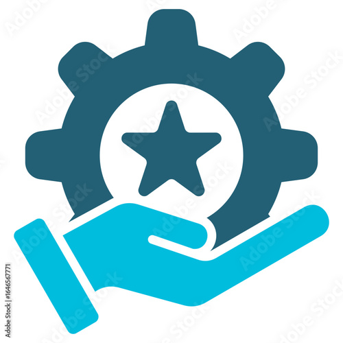 Skilled Glyph Blue Icon