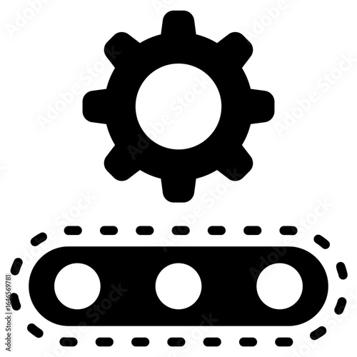 Productivity Glyph Black Icon