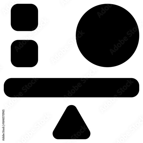 Stability Glyph Black Icon