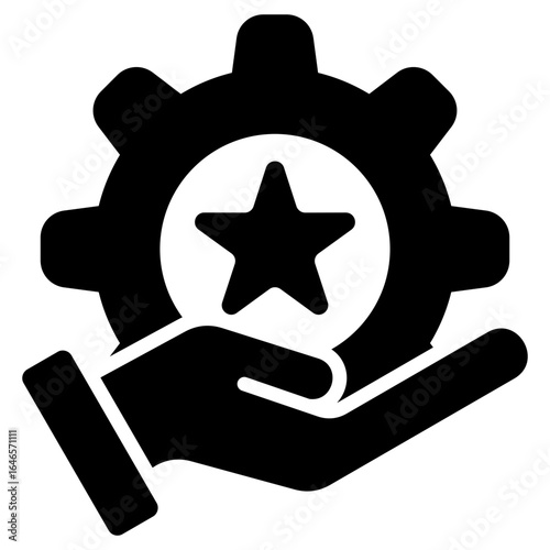 Skilled Glyph Black Icon