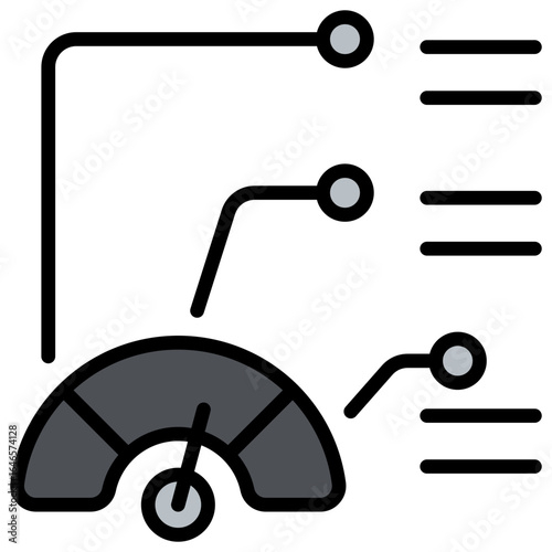 Indicators Grey Icon Editable Stroke