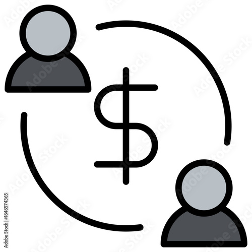 Business Grey Icon Editable Stroke
