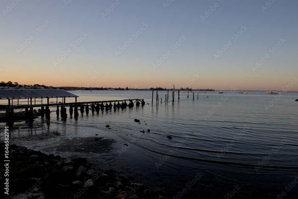 Fototapeta premium Sunset over Botany Bay in Sydney