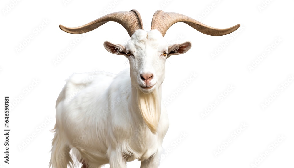Fototapeta premium White goat portrait