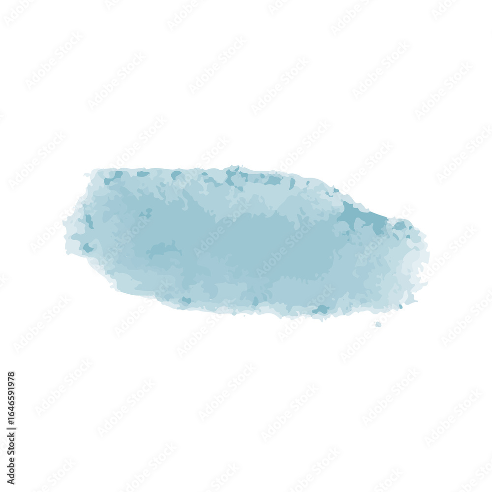 Fototapeta premium Blue paint brush strokes on white background. Collection of hand-painted brush textures in various shapes and thicknesses. PNG.