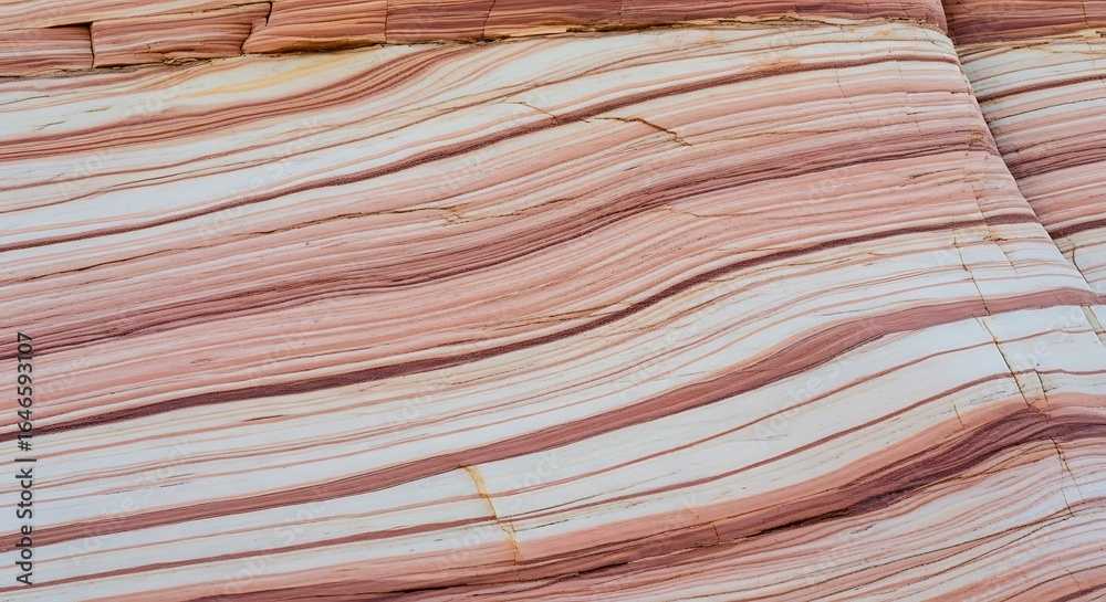 Fototapeta premium Striking Patterns of Sandstone Formation in the Arizona Desert Landscape