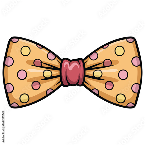 cartoon style elegant cravat vector illustration white space