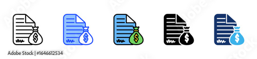 Loan Service Icon Collection With Multiple Styles