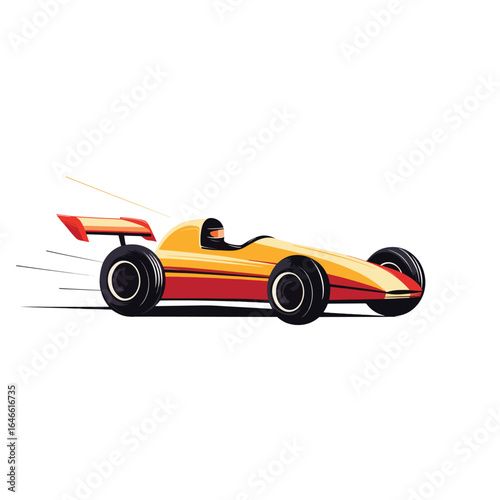 Fast Racing Car in Motion with Dynamic Design (1)