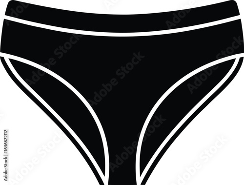 briefs silhouette vector art illustration