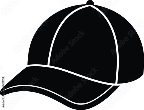 cap silhouette vector art illustration
