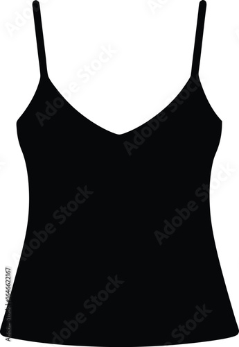 Foto camisole silhouette vector art illustration
