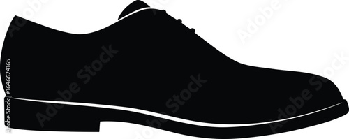 oxford shoes silhouette vector art illustration