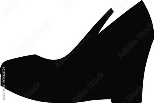 wedges silhouette vector art illustration