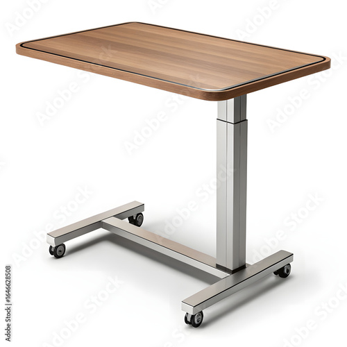 overbed table isolated on white background