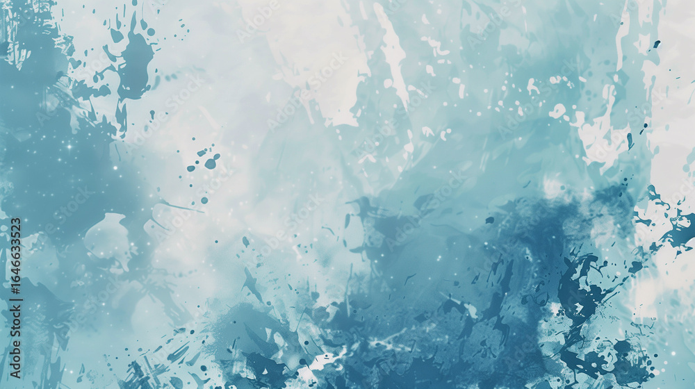 Obraz premium Blue abstract painting with vibrant colors. Painting texture.
