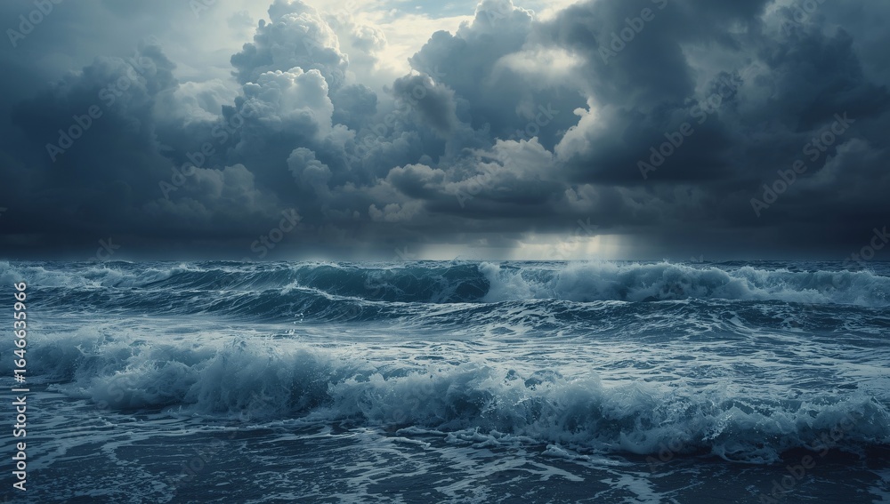 storm over the sea storm over the sea