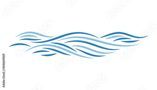 Abstract blue waves vector illustration. Modern flowing lines, ocean surface, aquatic graphic element design. Free Download Abstract blue waves vector illustration. Modern flowing lines, ocean surface, aquatic graphic element design. - GFXLoad