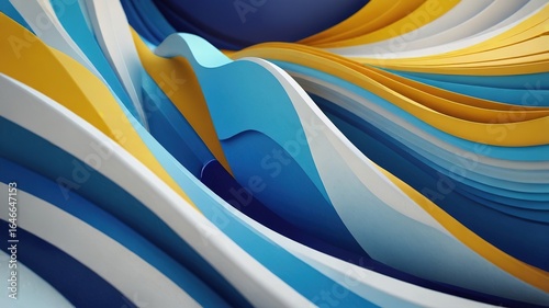 Gradient abstract curve wave wavy line background for creative project