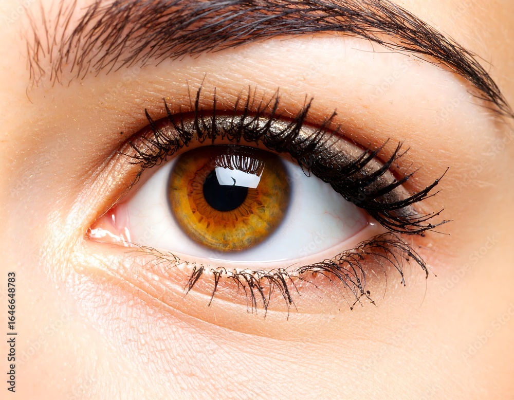 Obraz premium Close-up of a woman's eye (1)