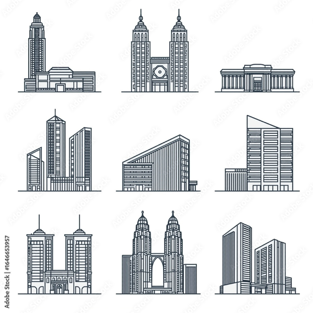 Fototapeta premium building, tower, urban, cityscape, skyline, landmark, modern building,