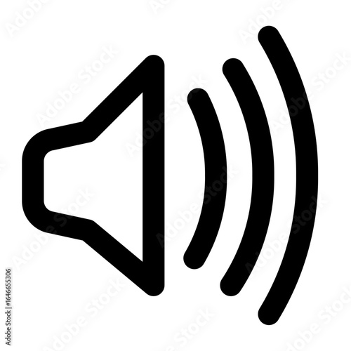 Volume icon with line style