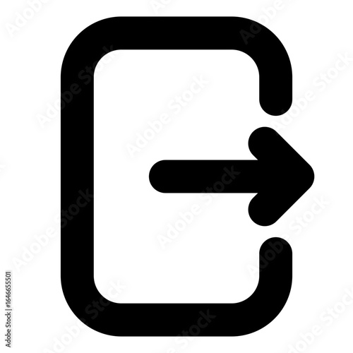 Close icon with solid style