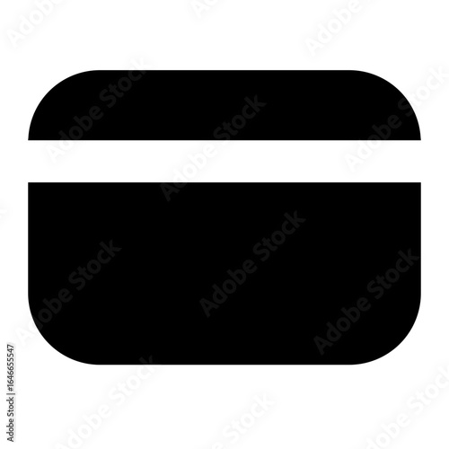 Credit card icon with solid style