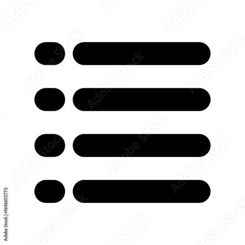 List icon with solid style