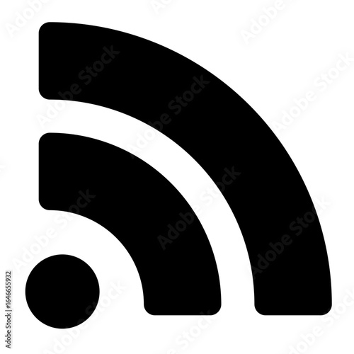RSS icon with solid style