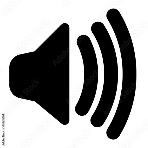 Volume icon with solid style