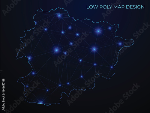 abstract digital networking connectivity vector map design