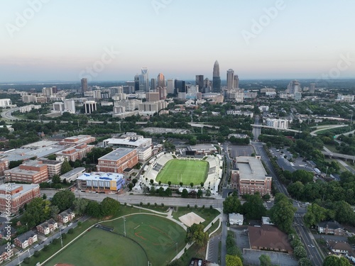 Aerial view of Charlotte, North Carolina