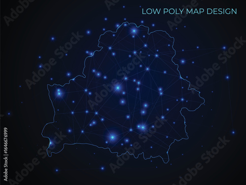 abstract digital networking connectivity vector map design