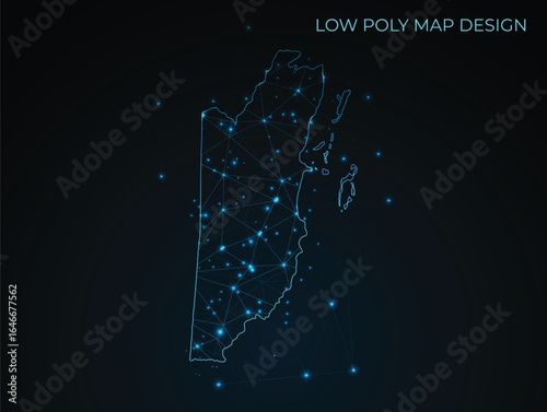 abstract digital networking connectivity vector map design