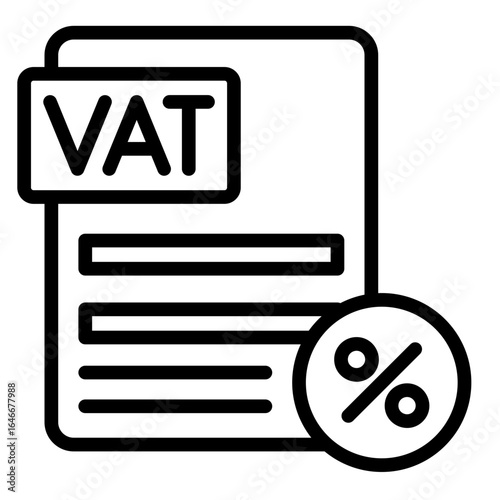 Vat  Icon Element For Design